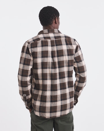 Timberland Mid-Weight Flannel Check Shirt - Brown