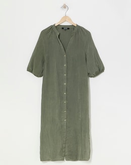 Crinkle Fabric Kaftan Dress