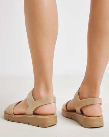 Simply Be Vanya Stretchy Strap Sandals - Extra Wide Fit (EEE)