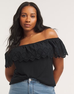 Joe Browns Brodierie Frill Jersey Tee