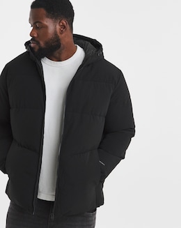 Jack &amp; Jones Global Puffer Coat - Black