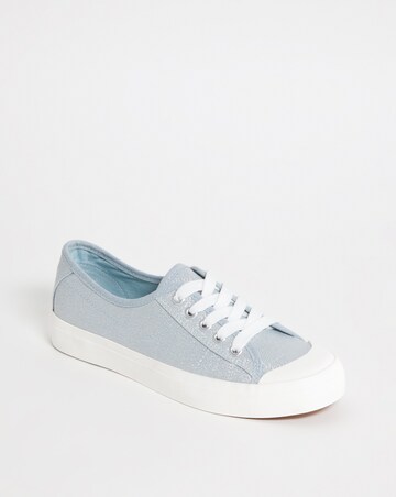 Canvas Lace Shoe - Wide Fit (E)
