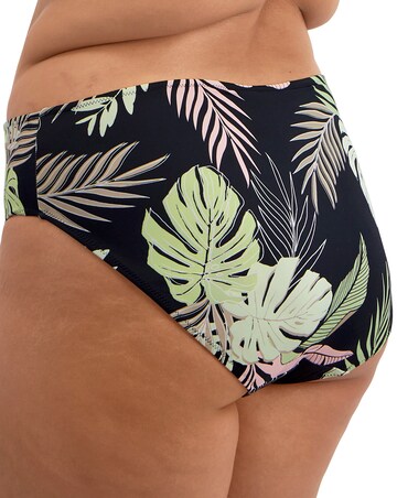 Elomi Tropical Retreat Mid Rise Bikini Brief Black