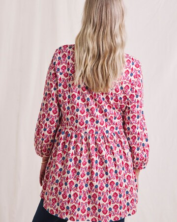 Julipa Tiered Pure Cotton Swing Tunic