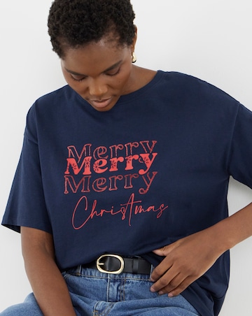 Navy Merry Christmas T-Shirt