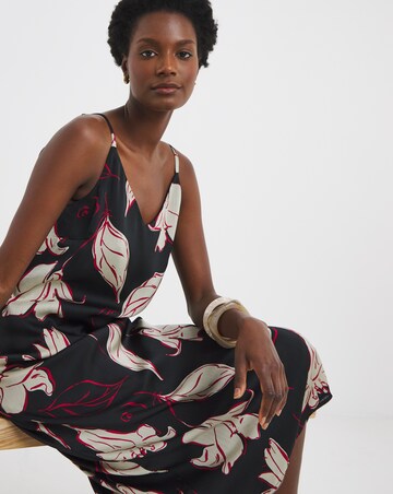 Printed Cami Midi Dress