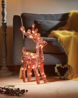Three Kings Red Gold Braid WonderDeer