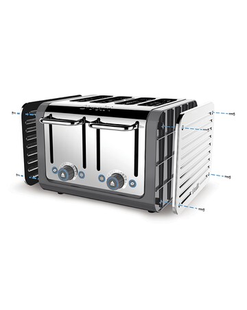 Dualit 46526 Architect Grey 4 Slot Toaster