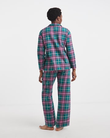 Pretty Secrets Check Button Up Pyjama Set