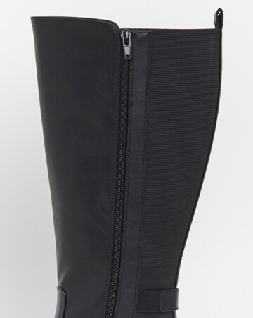 Cushion Walk Elastic Buckle Boot EEE Fit Curvy Calf