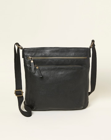 Fatface Allie Leather Messenger Crossbody Bag