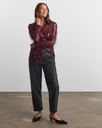 Joanna Hope Sequin Tassle Shirt