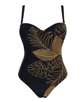 MAGISCULPT Embroidered Bandeau Underwired Swimsuit