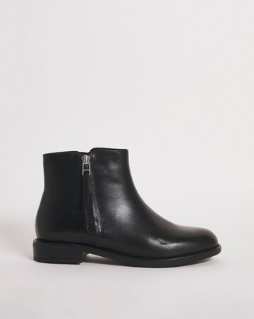 Lucinda Leather Side Zip Boot Extra Wide EEE Fit