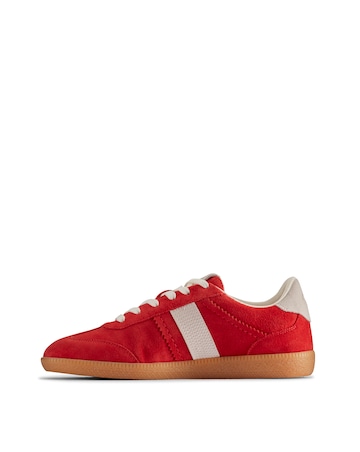 Clarks Stara Walk Red Combi Suede Trainers