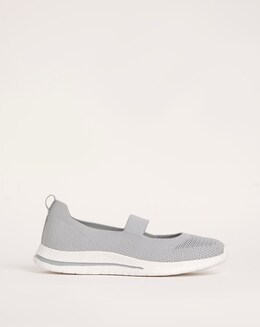 Cushion Walk Fly Knit Elasticated Bar Trainers E Fit