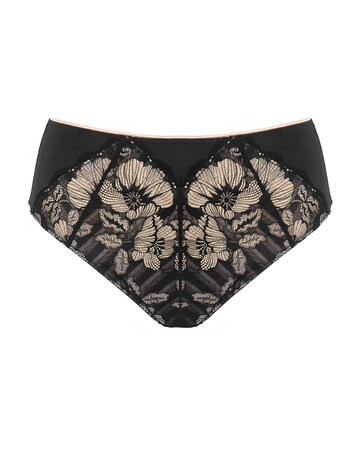Pour Moi Atelier High Waist Deep Knicker Black/Cosmetic