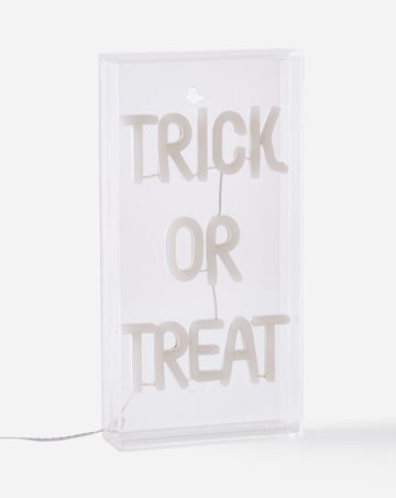 Trick or Treat Neon Sign