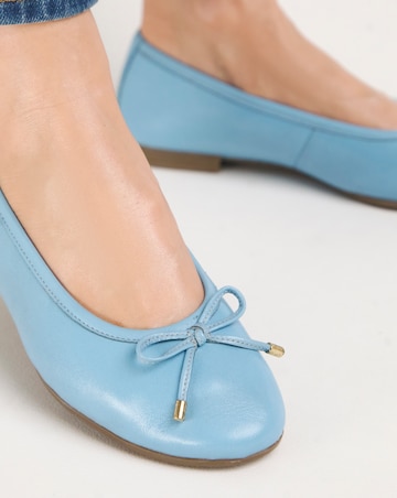 Eliza Basic Leather Ballerina Wide E Fit