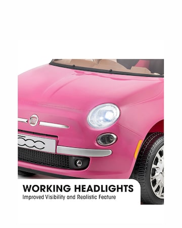 Xootz 6V Fiat 500 - Pink