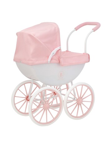 Bella Rosa Osborne Carriage Toy Pram - Pink