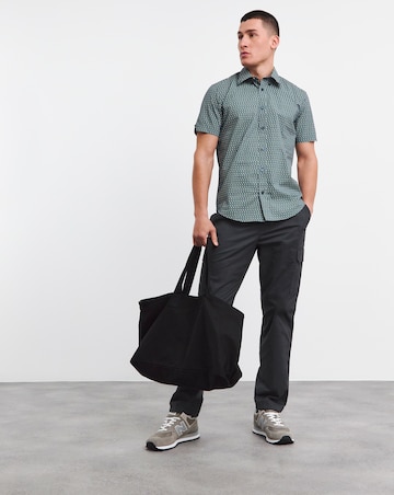 Ben Sherman Geo Spot Print Short Sleeve Shirt