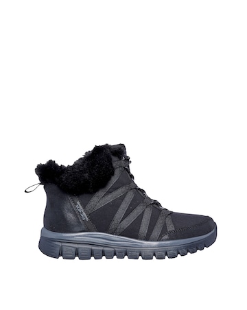 Skechers Graceful Slip In Fur Lined Boots Standard Fit