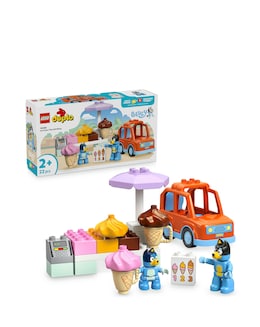 LEGO DUPLO Bluey Ice Cream Trip with Bluey Toddler Toy, Vehicle Playset 10458