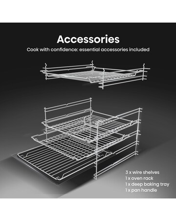 Hisense HDCEIT6C20B 60cm Induction Double Cooker - Black