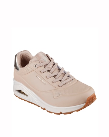 Skechers Nude Uno Lace Up Fashion Trainer -Standard Fit (D)