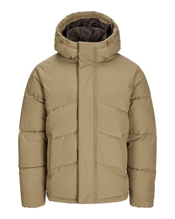Jack & Jones World Puffer Coat - Natural