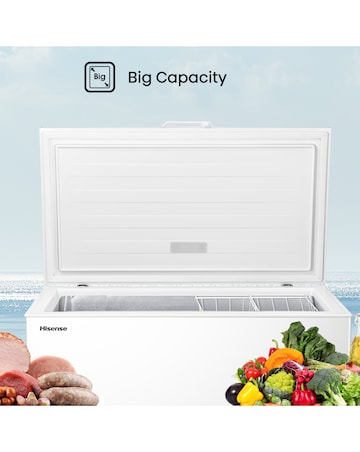 Hisense FC386D4AWLE Static 297L Chest Freezer - White