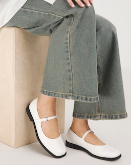 Brooke Mary Jane Square Toe Shoes - Extra Wide Fit (EEE)
