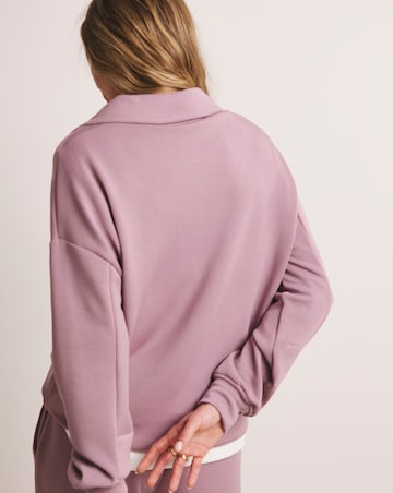 Anthology Elderberry Collared Modal Sweatshirt