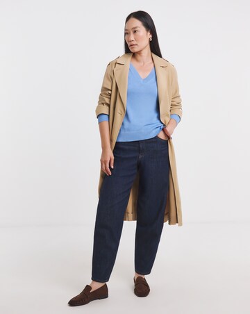 Blue V Neck Jumper