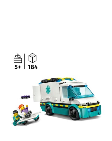 LEGO City Emergency Ambulance Toy Set with Minifigures 60451