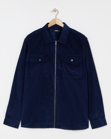 Cord Zip Through Overshirt