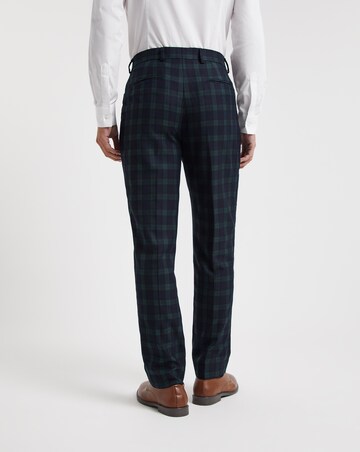 Tonal Tartan Check Suit Trousers