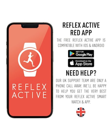 Reflex Active Series 38 Sports Calling Smart Watch - Black