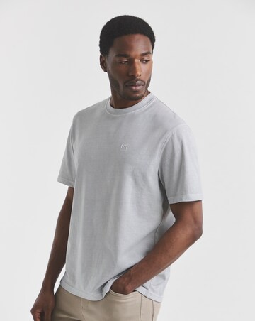 Union Garment Dyed Relaxed Fit T-Shirt- Light Grey