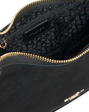 Dune Direction Real Suede Asymmetric Chain Detail Shoulder Bag