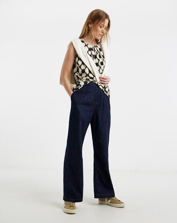 Pleated Sleeveless Shell Top