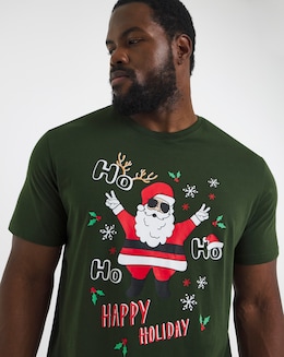 Jack & Jones Christmas T-Shirt - Kombu Green