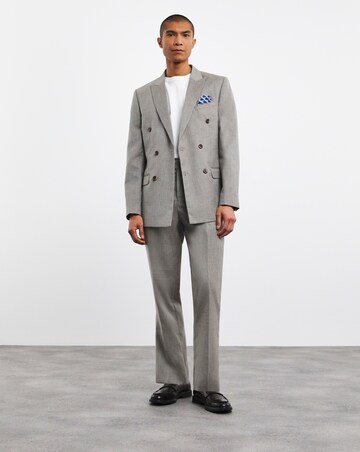 Oatmeal Linen Look Reg Fit Suit Trouser