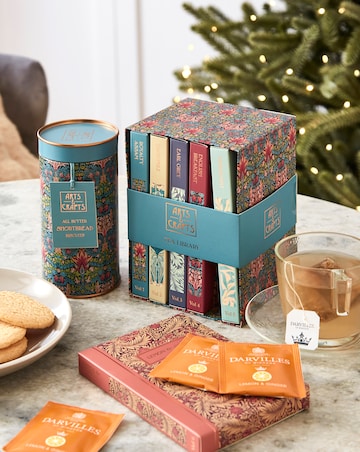 Arts & Crafts Tea Library & Shortbread Biscuit Tin bundle