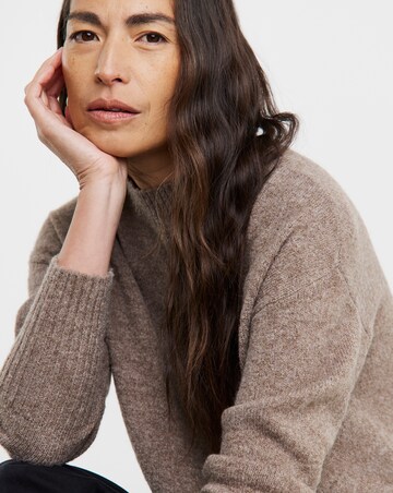 Mocha High Neck Tunic