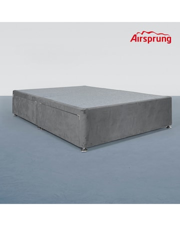 Airsprung Velvet Divan Base with 4 Drawers