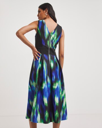 Joanna Hope Printed Scuba Prom Dress