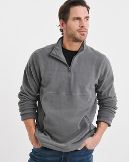 Charcoal 1/4 Zip Fleece