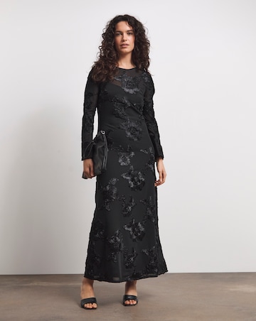 Joanna Hope MAGISCULPT Textured Mesh Column Dress